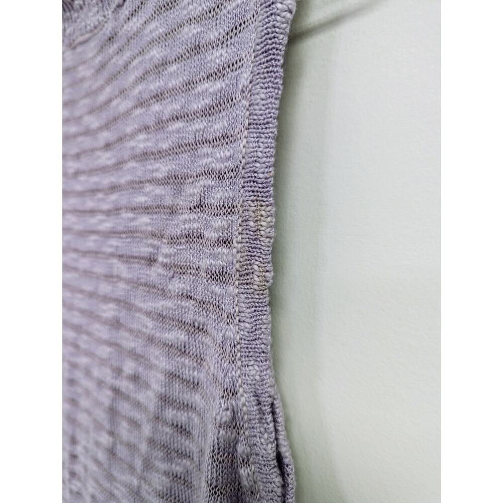 Anthropologie Callahan Acadia Sweater Dress Midi Macrame Hem Lavender Large - Picture 11 of 11